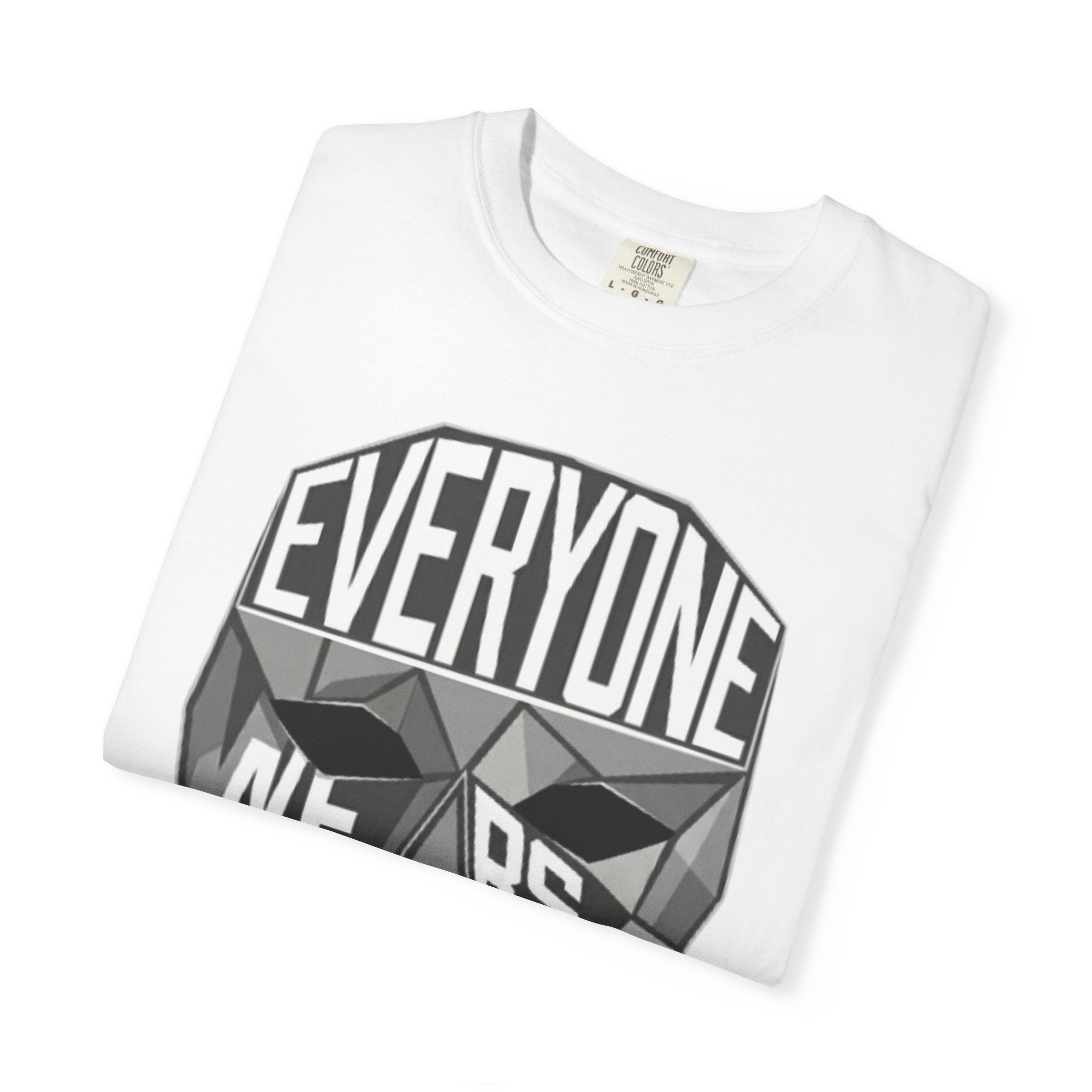 Everyone Wears A Mask Graphic T-Shirt — Geometric Mask Design