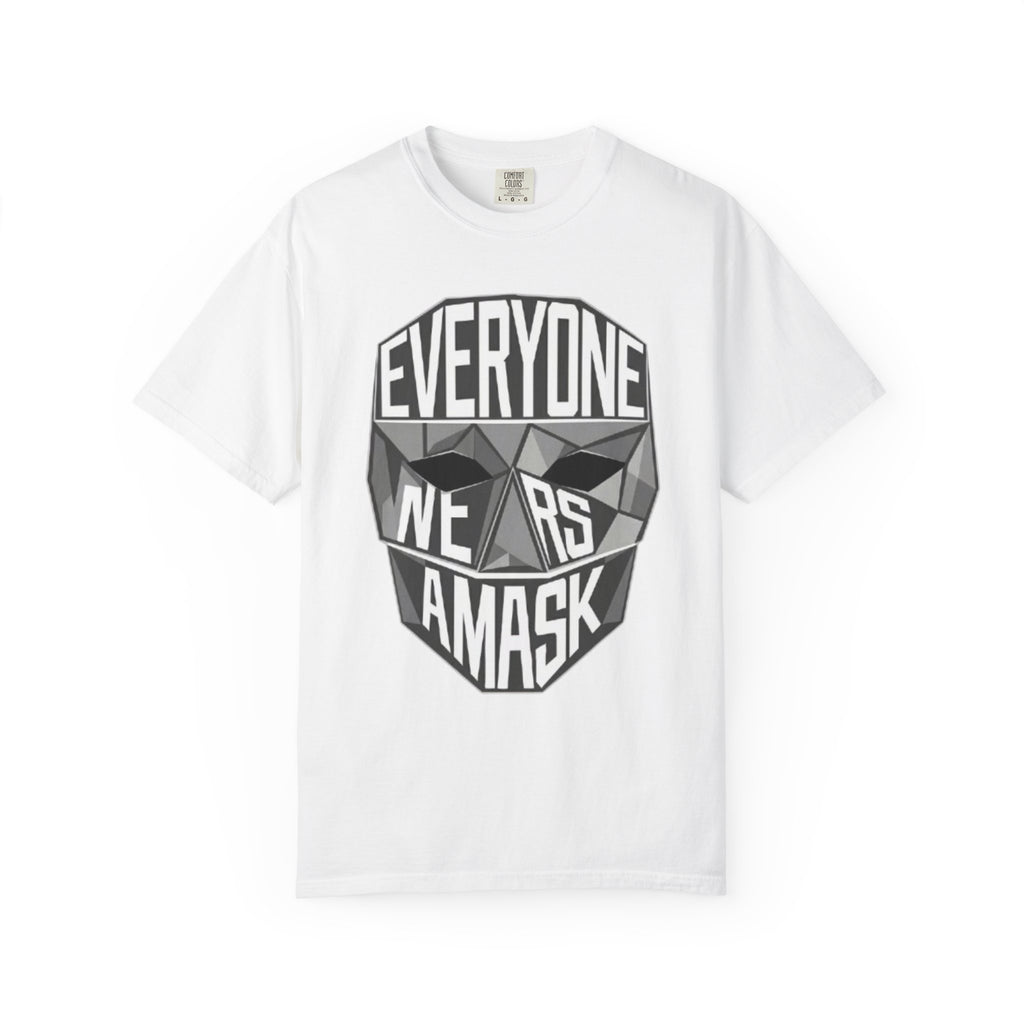 Everyone Wears A Mask Graphic T-Shirt — Geometric Mask Design